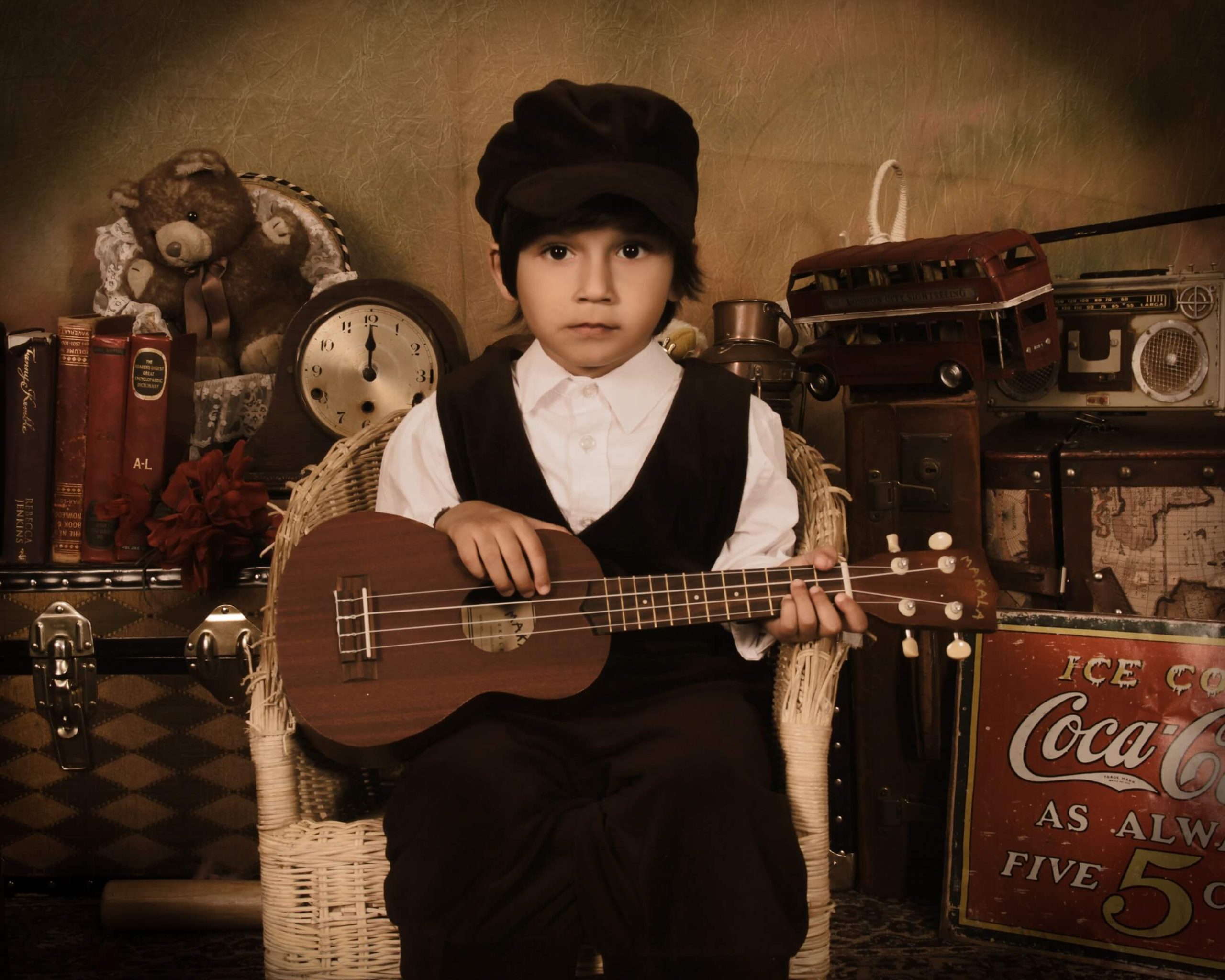 boy playing guitar